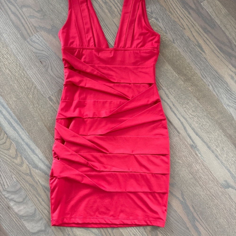 Soho red bodycon dress Size S - Picture 2 of 4